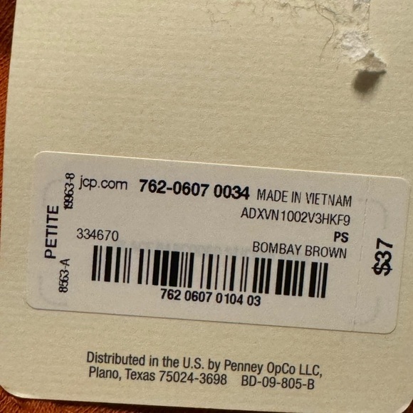 a.n.a. Split Tie Neck Long Sleeve Blouse PS - Picture 9 of 10